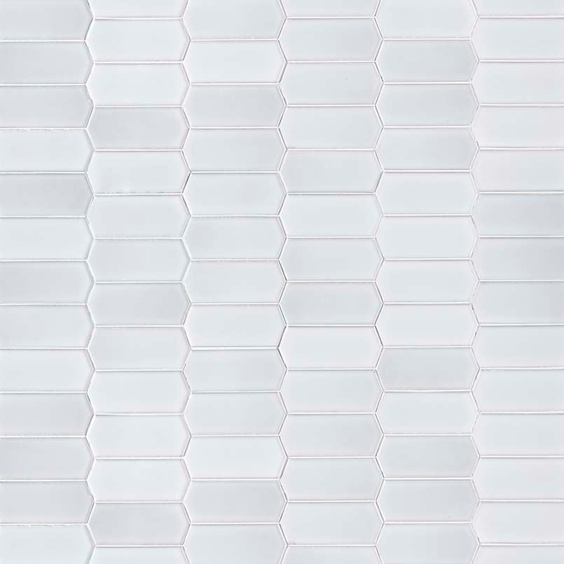 MSI Domino Retro Bianco Picket Tile Mosaic — Porcelain Wall Tile