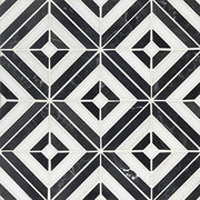 Rhombix Nero Geometric Tile