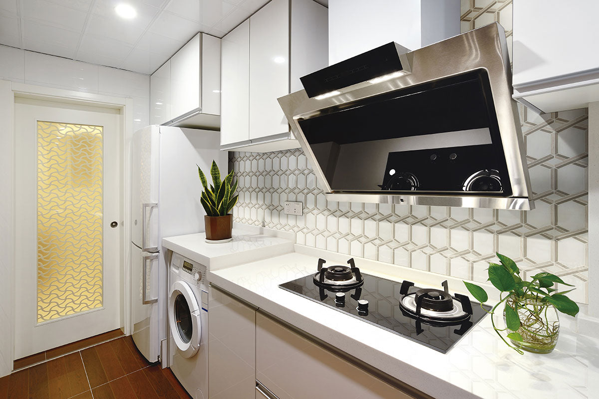 MSI Royal Link Geometric Tile — surface detail in natural tonality