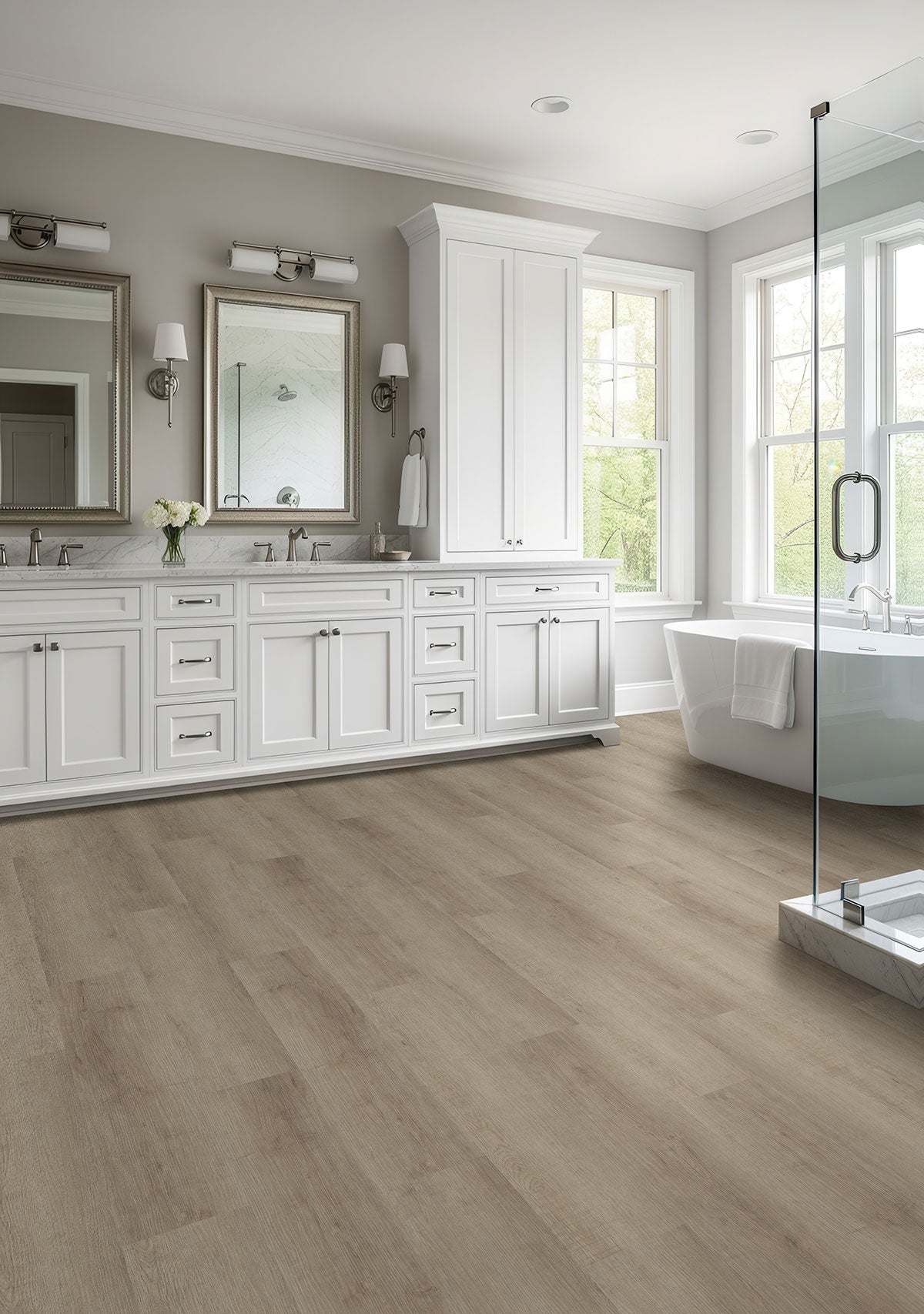MSI Laurel Reserve Saddle Wood Luxury Vinyl Plank Flooring — surface detail in natural tonality