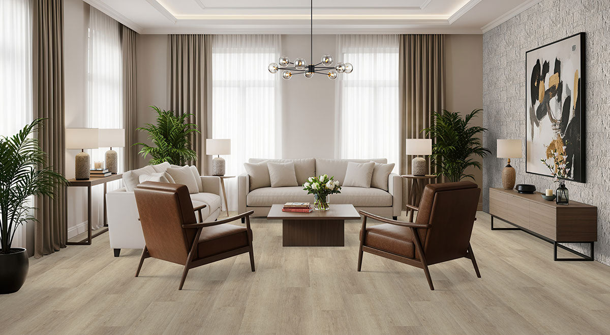 MSI Laurel Saddle Wood Luxury Vinyl Plank Flooring — surface detail in natural tonality