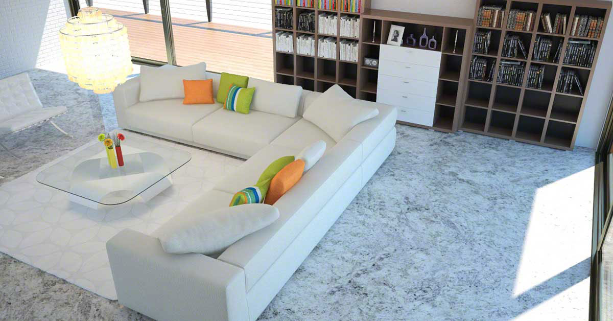 MSI Salinas White — surface detail in white tonality quarried slab for kitchen and counter install
