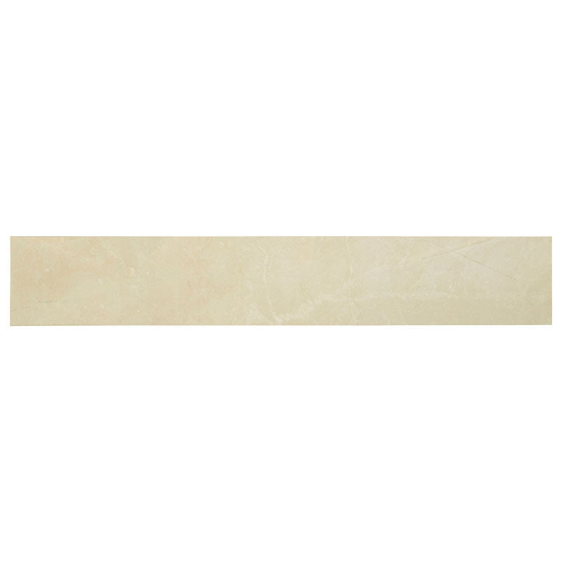 MSI Sande Cream 3X18 Bullnose — Tile Trim in cream tonality finishing trim piece color-matched to parent series