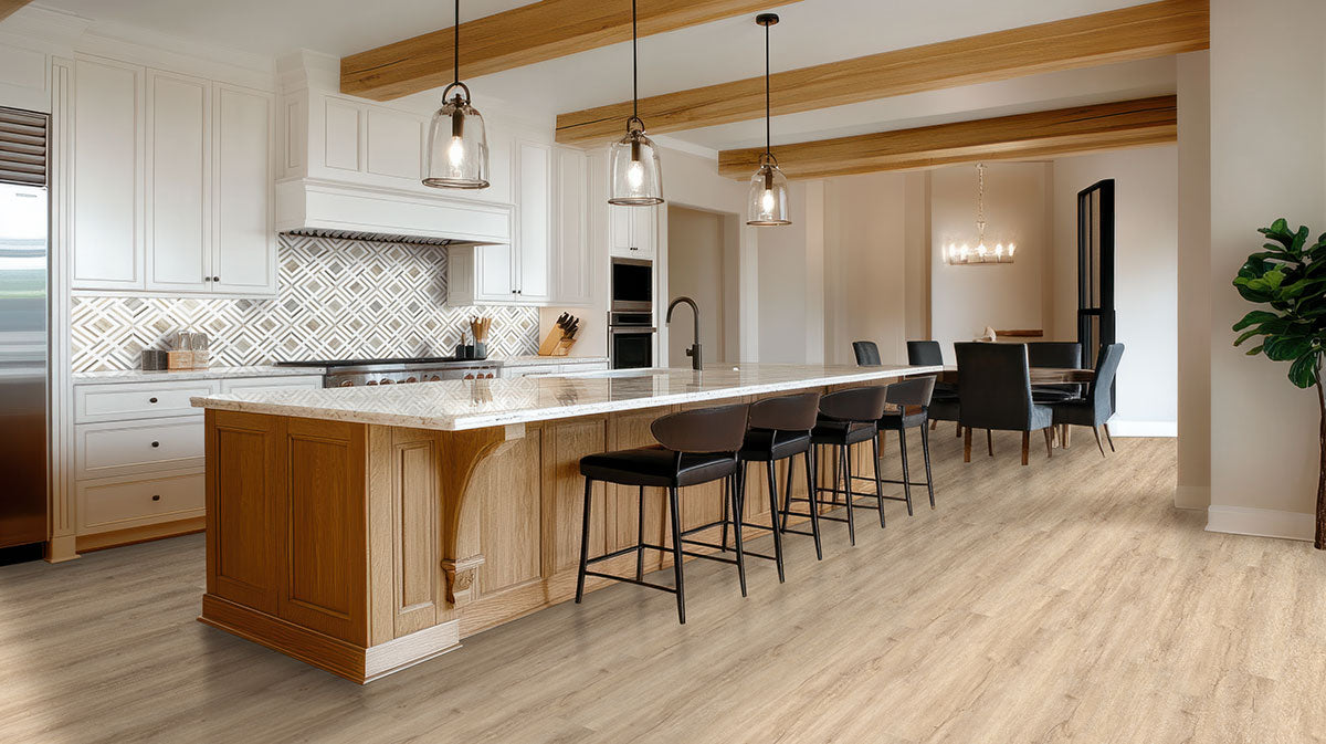 MSI Cyrus 2.0 Sandino Luxury Vinyl Plank Flooring — surface detail in natural tonality