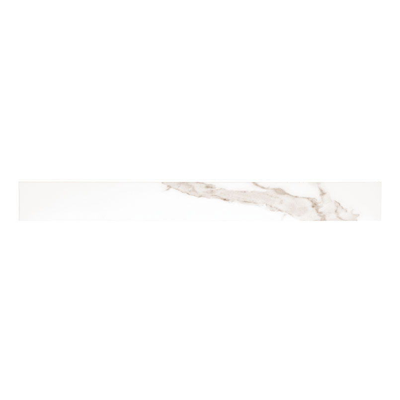 MSI Savoy Crema 3X24 Bullnose Polished — Tile Trim finishing trim piece color-matched to parent series