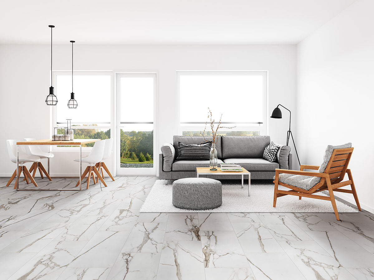 MSI Savoy Crema — surface detail in natural tonality through-bodied porcelain for full-room install