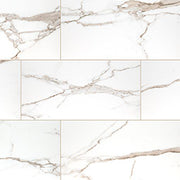 Savoy Crema Porcelain Tile - Polished (12 x 24)
