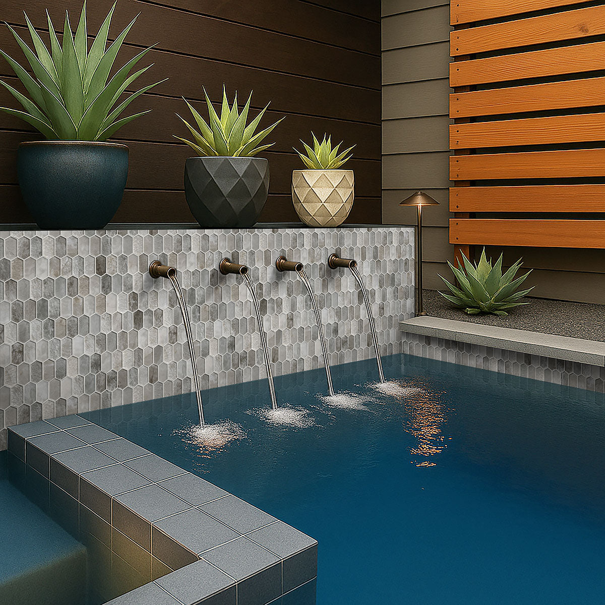 MSI Savoy Picket Pattern Tile — surface detail in natural tonality