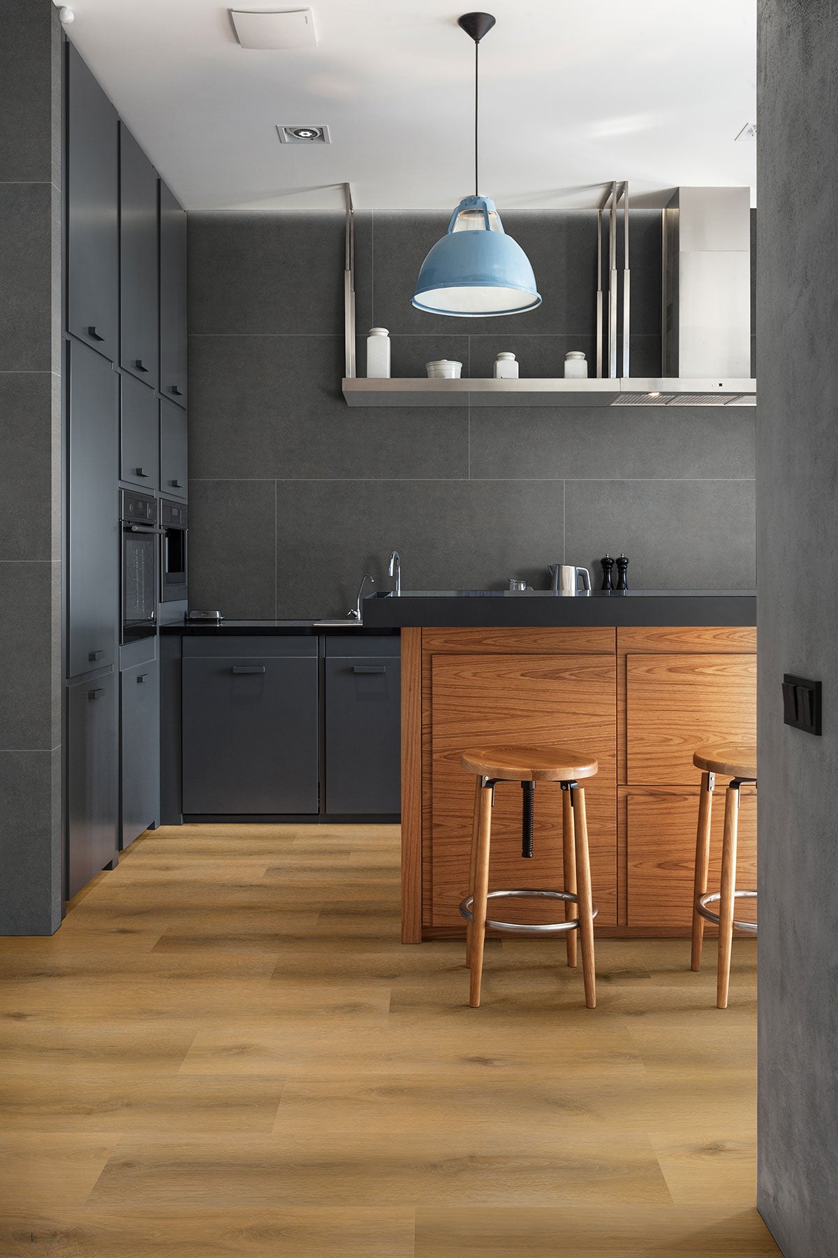 MSI Laurel Scandi Luxury Vinyl Plank Flooring — surface detail in natural tonality