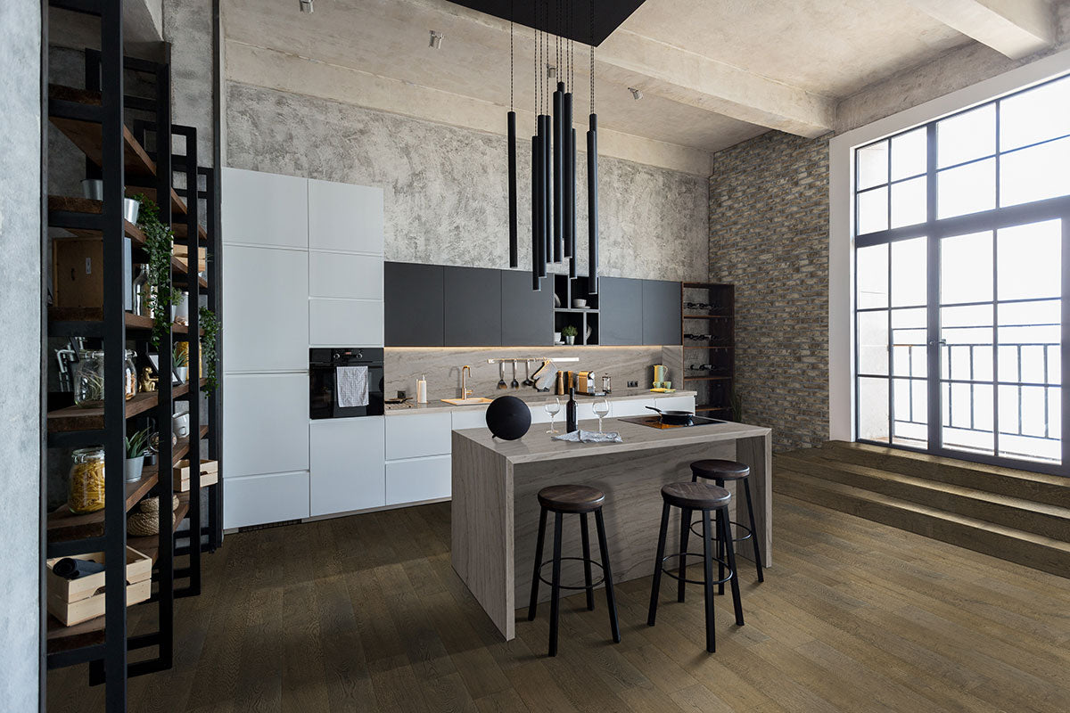 MSI Sea Pearl — surface detail in pearl tonality metamorphic crystalline slab for kitchen install