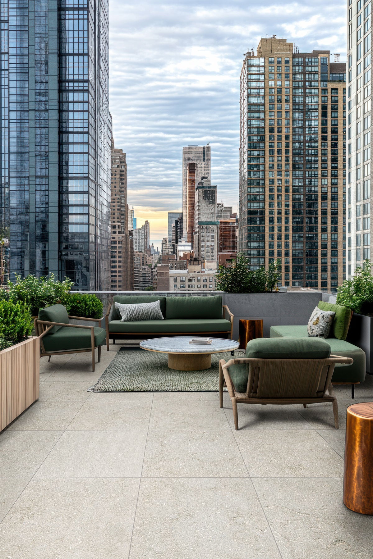 MSI Seagrass Limestone Paver — surface detail in natural tonality