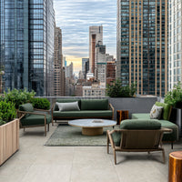 MSI Seagrass Limestone Paver — surface detail in natural tonality