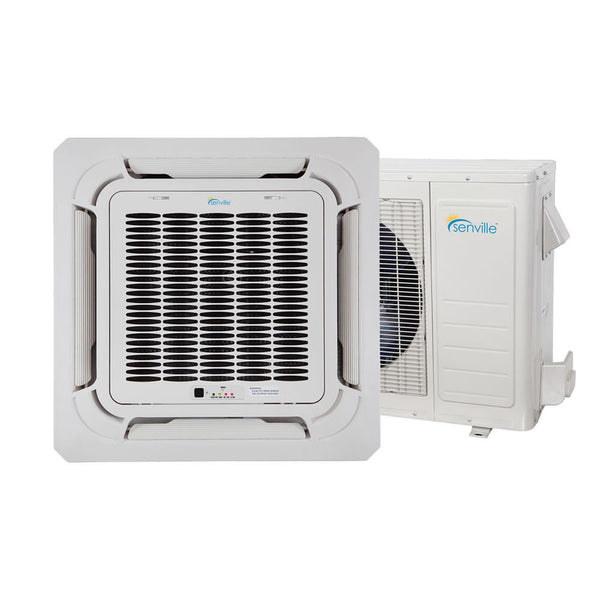 Senville 12000 BTU Ceiling Cassette Mini Split & Heat Pump | SENA/12HF/IC