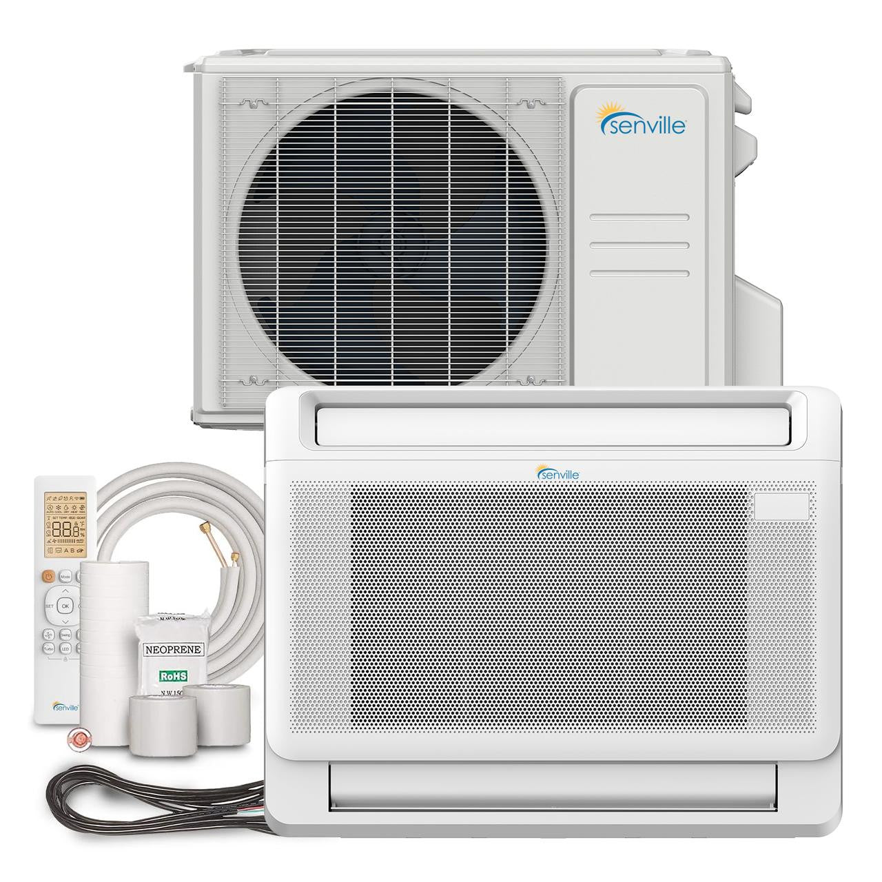 Senville 12000 BTU Floor Mounted Mini Split & Heat Pump | SENA/12HF/IF — Ductless Mini-Split