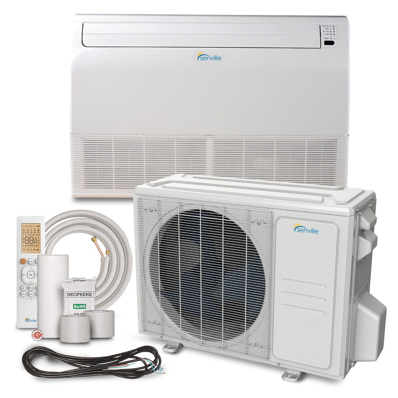 Senville 18000 BTU Floor Mounted Mini Split & Heat Pump | SENA/18HF/IF — Ductless Mini-Split