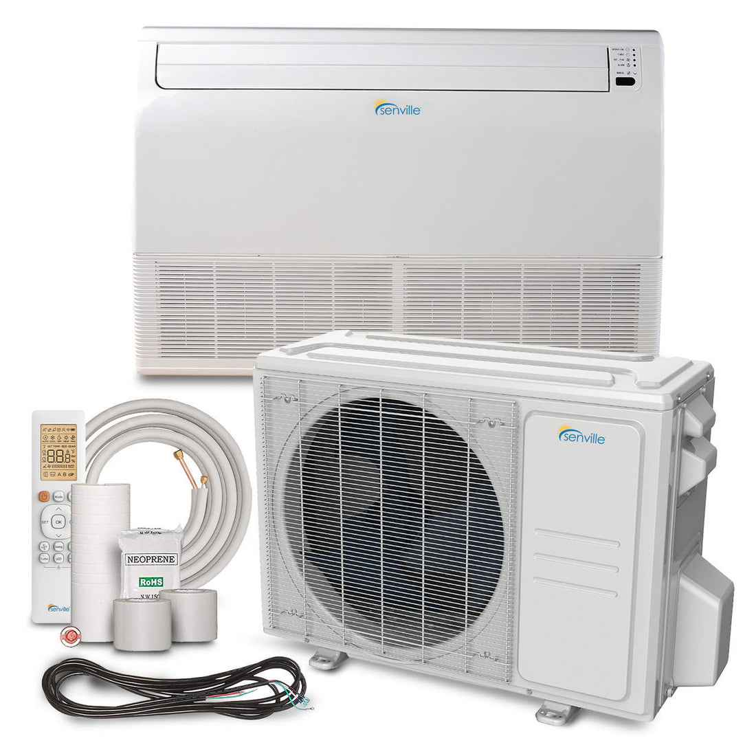 Senville 24000 BTU Floor Mounted Mini Split & Heat Pump | SENA/24HF/IF