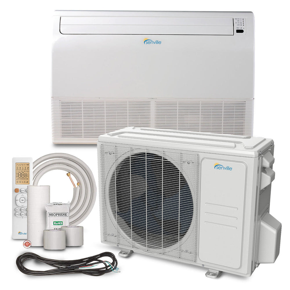 Senville 24000 BTU Floor Mounted Mini Split & Heat Pump | SENA/24HF/IF — Ductless Mini-Split