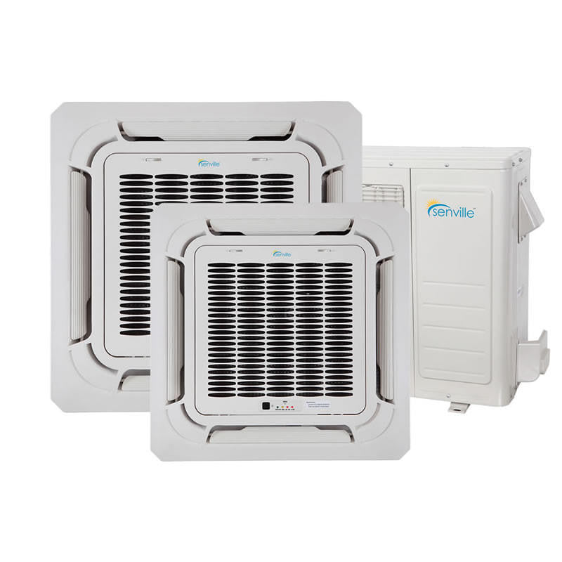 Senville 36000 BTU Dual Zone Ceiling Cassette Mini Split & Heat Pump | SENA/36HF/DIC — Ductless Mini-Split