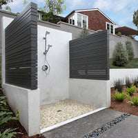 MSI White Oak Serenity Stone Pebble Mosaic — surface detail in white tonality