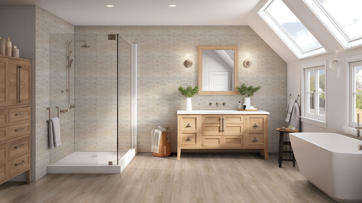 MSI Laurel Shasta Grove Luxury Vinyl Plank Flooring — surface detail in natural tonality
