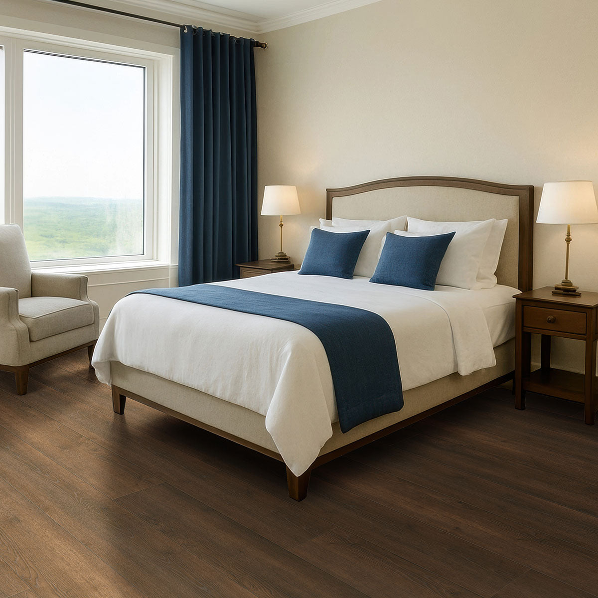 MSI Shorecliffs Roghan Rigid Core Flooring — surface detail in natural tonality
