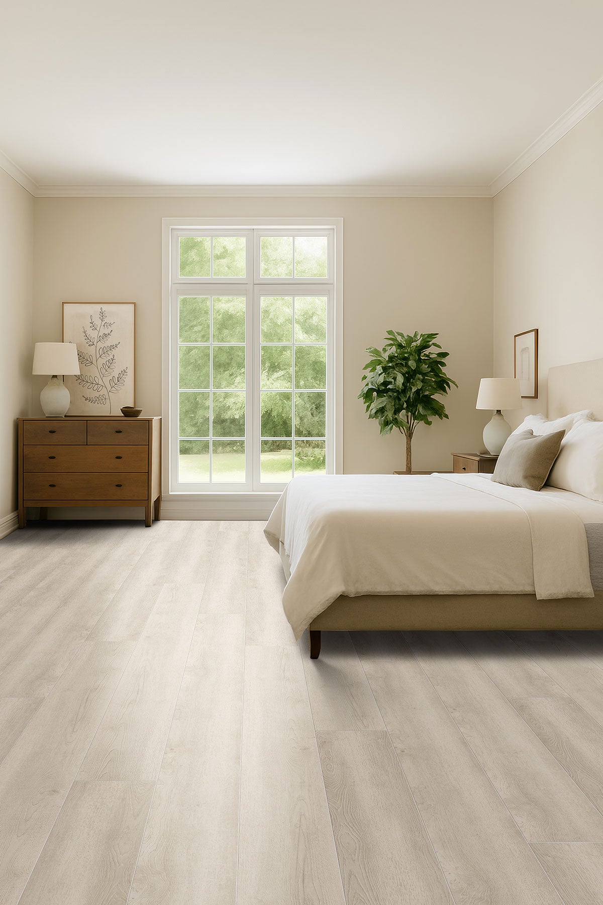 MSI Shorecliffs Sunny Shake Rigid Core Flooring — surface detail in natural tonality