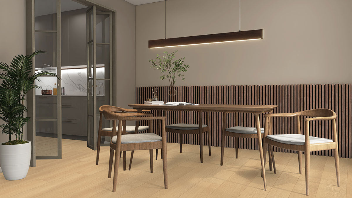MSI Shorecliffs Wallingford Blonde Rigid Core Flooring — surface detail in blonde tonality