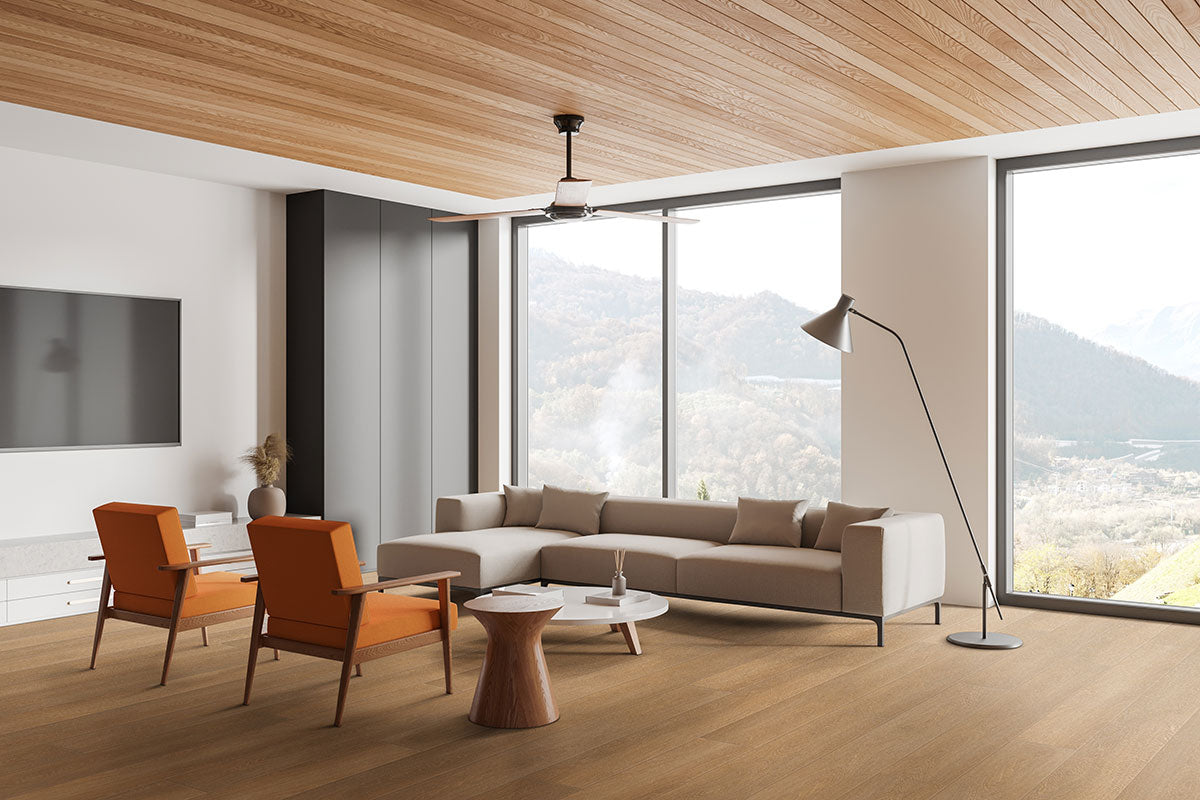 MSI Shorecliffs Wallingford Blonde Rigid Core Flooring — surface detail in blonde tonality
