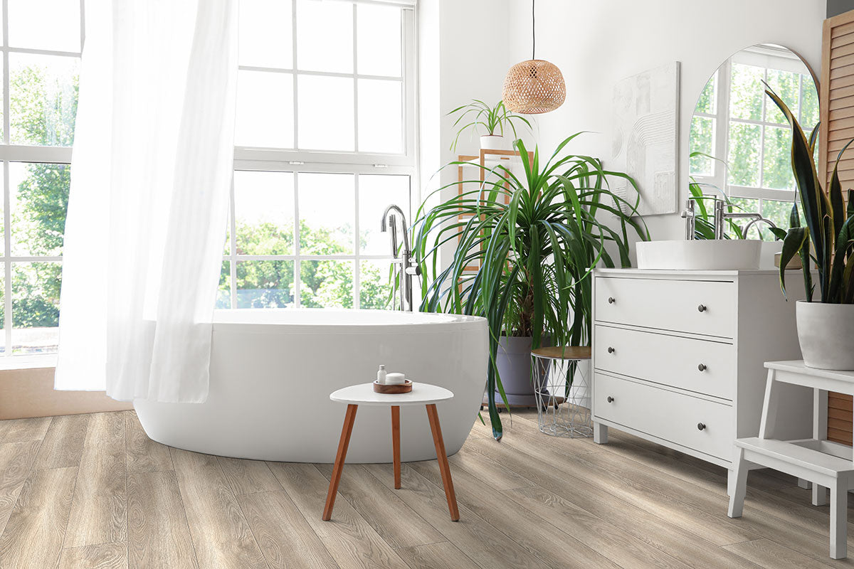 MSI Shorecliffs Wixom Valley Rigid Core Flooring — surface detail in natural tonality