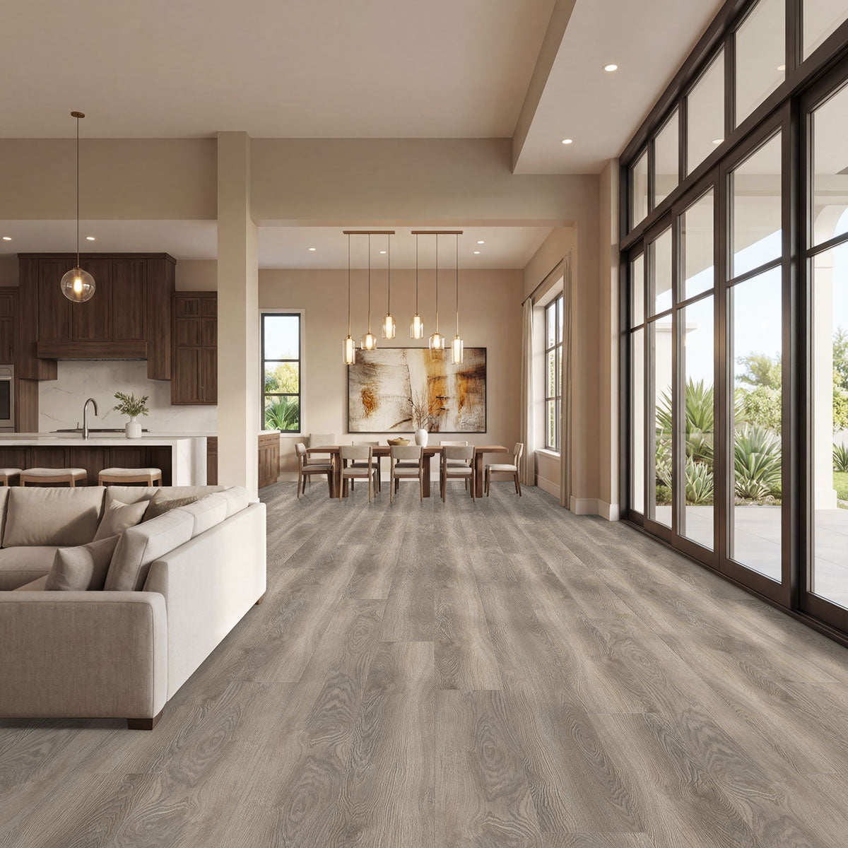 MSI Shorecliffs Wixom Valley Rigid Core Flooring — surface detail in natural tonality
