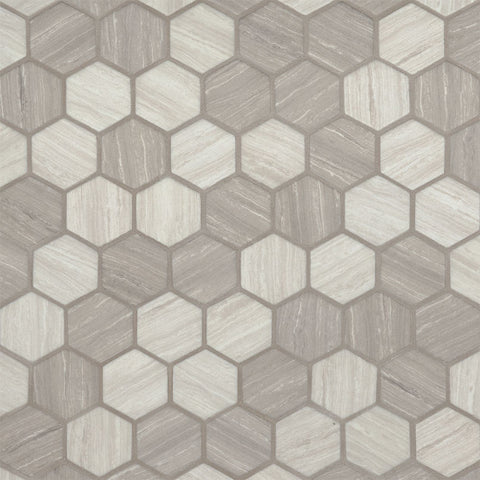 MSI Silva Oak 2" Hexagon Mosaic Tile