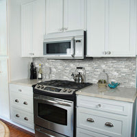 MSI Silver Canvas Interlocking Tile — surface detail in silver tonality