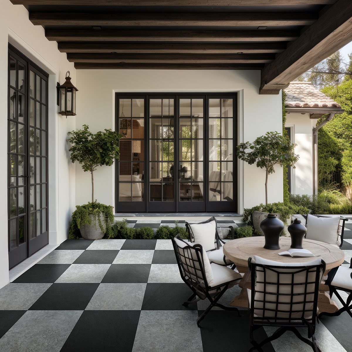 MSI Legions Lunar Silver Porcelain Paver — surface detail in silver tonality