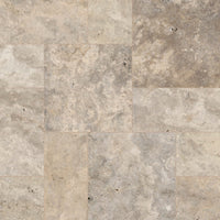 MSI Silver Travertine Paver — Natural Stone Paver in silver tonality
