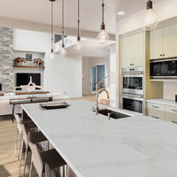 MSI Silver XL Rockmount — surface detail in silver tonality large-format panelized natural stone cladding