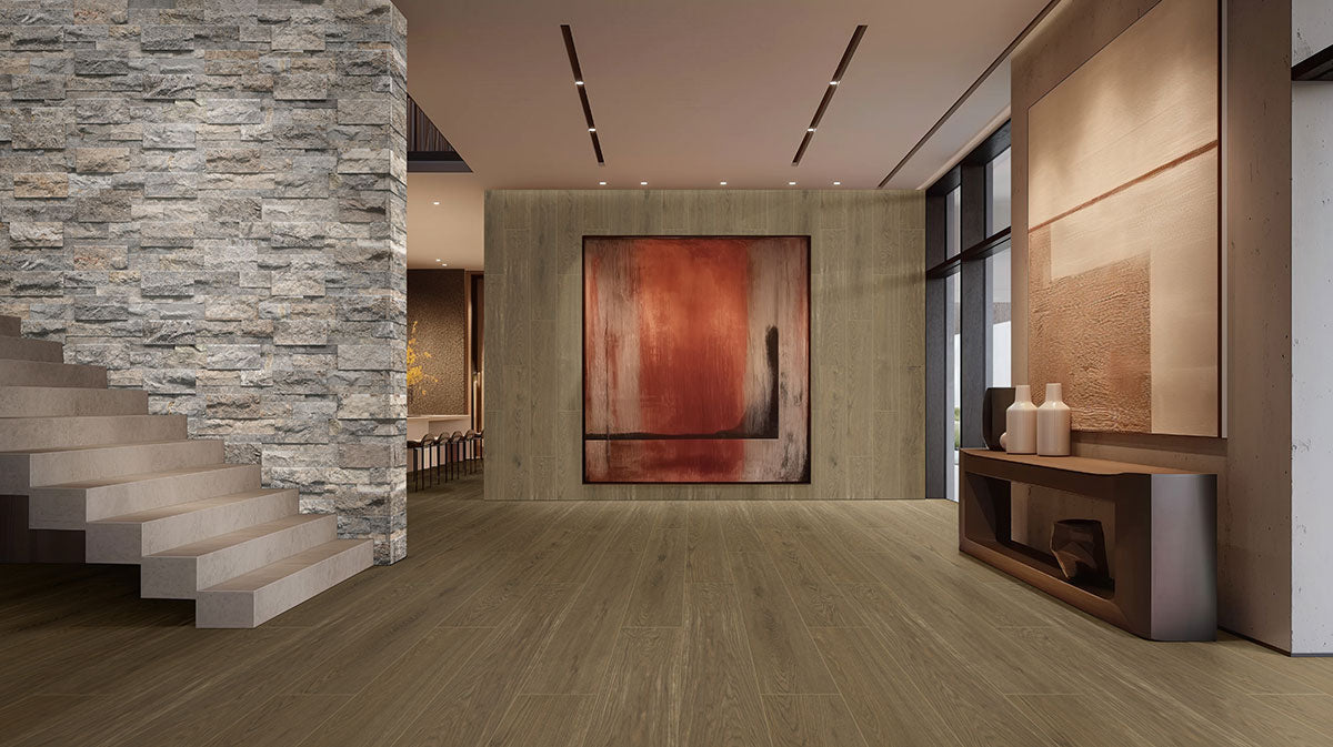 MSI Silver XL Rockmount — surface detail in silver tonality large-format panelized natural stone cladding