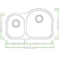 MSI 18G 40/60 — surface detail in natural tonality heavy-gauge undermount single-bowl kitchen sink