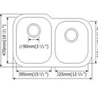 MSI 18G 60/40 — surface detail in natural tonality heavy-gauge undermount single-bowl kitchen sink