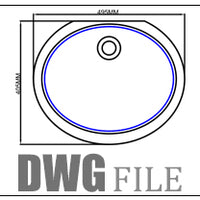 MSI White Oval 1714 Sinks — surface detail in white tonality