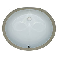 MSI White Oval 1714 Sinks — surface detail in white tonality