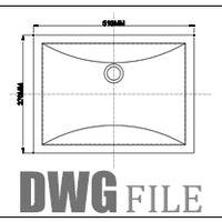 MSI White Rectangle 2015 Sinks — surface detail in white tonality