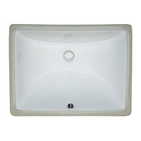 MSI White Rectangle 1813 Sinks — surface detail in white tonality