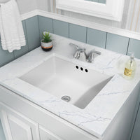 MSI White Rect 2015 Flat Sinks — surface detail in white tonality