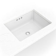 Vanity White Rectangular Porcelain - 2015 Flat