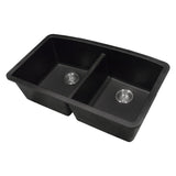 MSI Black Quartz Double Bowl 50/50-3219 Sinks