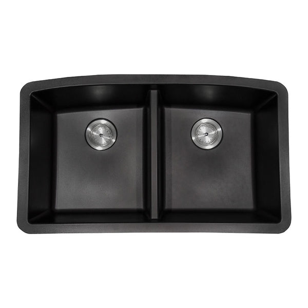 MSI Black Quartz Double Bowl 50/50-3219 Sinks