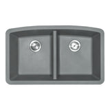 MSI Grey Quartz Double Bowl 50/50-3219 Sinks