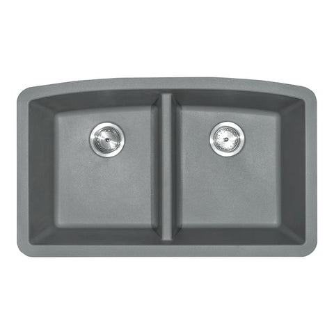 MSI Grey Quartz Double Bowl 50/50-3219 Sinks