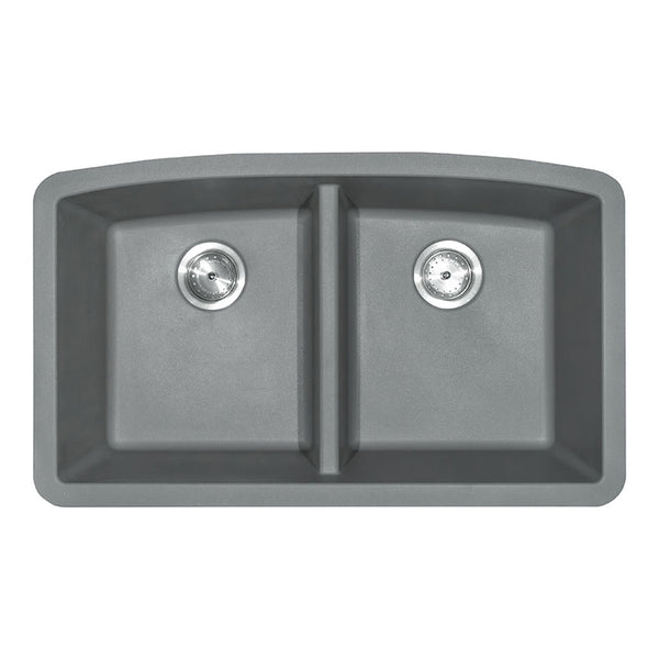 MSI Grey Quartz Double Bowl 50/50-3219 Sinks