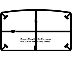 MSI Black Quartz Double Bowl 60/40-3219 Sinks — surface detail in black tonality